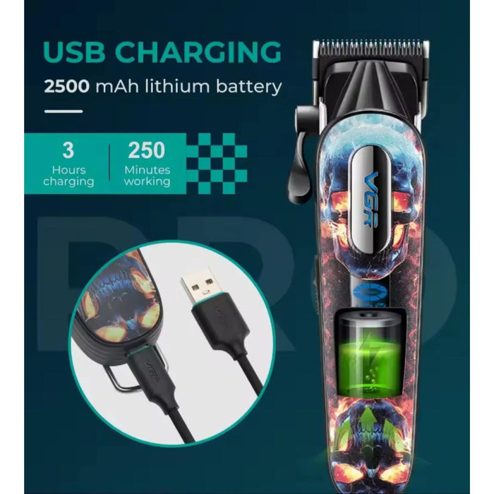 Maquina VGR Profesional CortaPelo VGR V-279 9000 RPM Azul