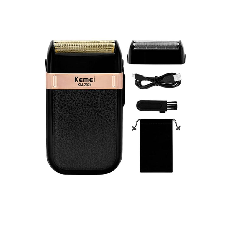Máquina Afeitadora Kemei KM-2024 Negra 100V/240V Shaver