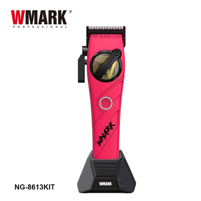 Kit Cortadora De Pelo + Trimmer Detailer Wmark NG-8613 Rosado