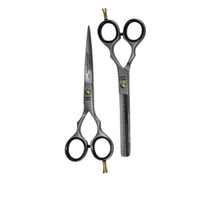 Kit Tijera Henbor Italiana Microdentada Y Esculpidora Mate 6"