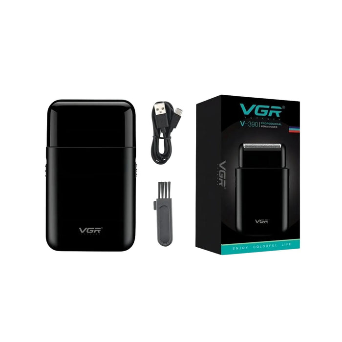 Afeitadora Mini Shaver y Trimmer VGR390 Viaje Negro