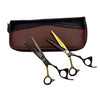 Set de Tijeras Wmark Pro D96-PS024 6″ Con Negro Y Dorado