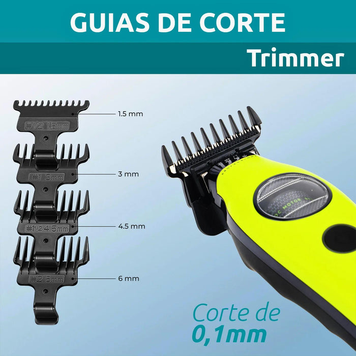 Maquina Patillera Trimmer VGR880T Rotatech Bldc 7200RPM Verde