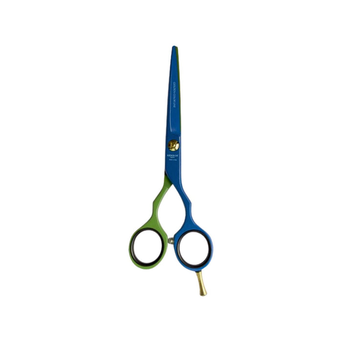 Tijera Henbor Italiana 782B Filo Navaja 6'' Azul & Verde