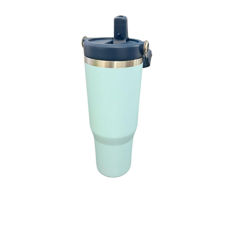 Botella Termica Flip Straw Tumbler 900 Ml Celeste
