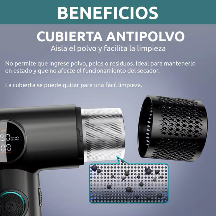 Secador De Pelo Profesional Vgr V-401 110000rpm Frío Calor