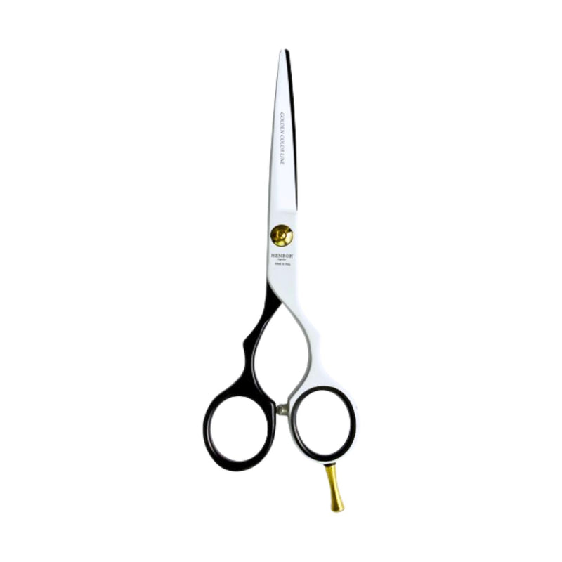 Tijera Henbor Italiana 782W Filo Navaja 6'' Blanco & Negro