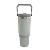 Botella Termica Flip Straw Tumbler 900 Ml Gris Claro