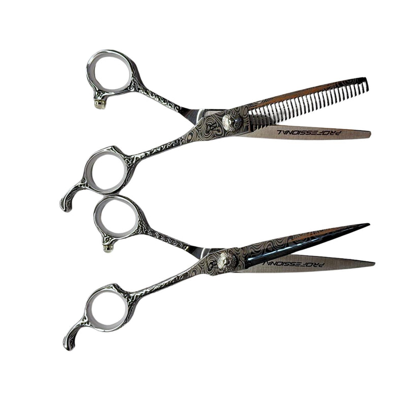 Set de Tijeras Wmark Pro D96-PS022 6″ Con Estuche Y Peineta