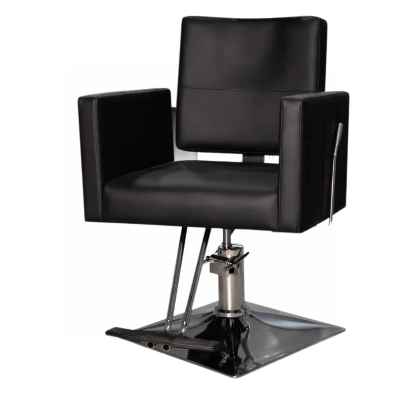 Sillón de Barbería Traditional Reclinable Negro