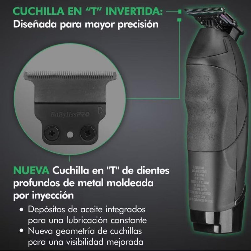Trimmer Patillera BaBylissPRO x Tomb 45 Carga Inalámbrica