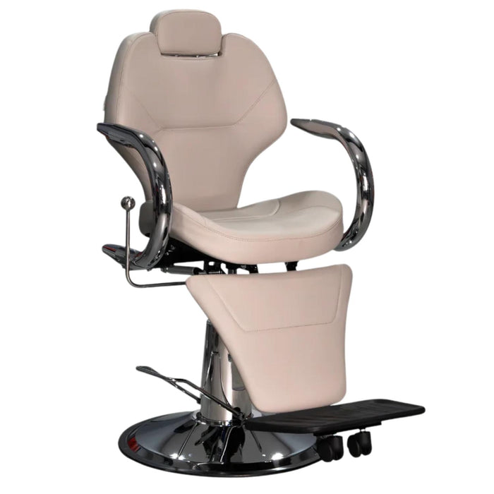 Sillón de Barbero Bling XL Gray Reclinable e Hidráulico