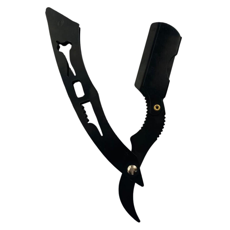 Navajin Negro Razors Inoxidable Para Barbero Peluqueria