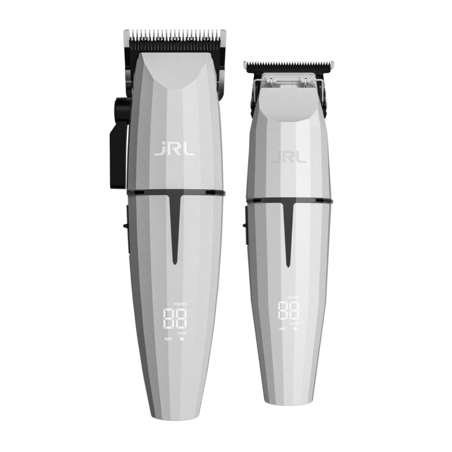 JRL ONYX ホワイト バリカン 充電器・コーム付き JRL Professional Combo Onyx Blanco Ghost 1 Clipper Trimmer