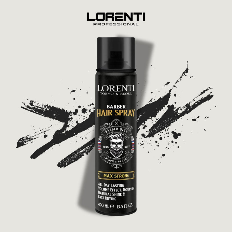 Lorenti Laca Fijador de Cabello Maximo Fuerte Negro 400ML