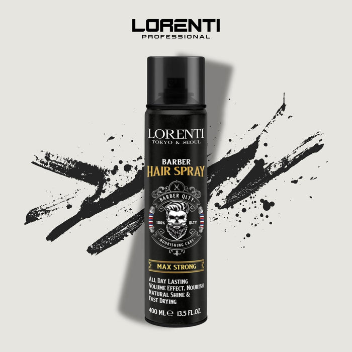 Lorenti Laca Fijador de Cabello Maximo Fuerte Negro 400ML