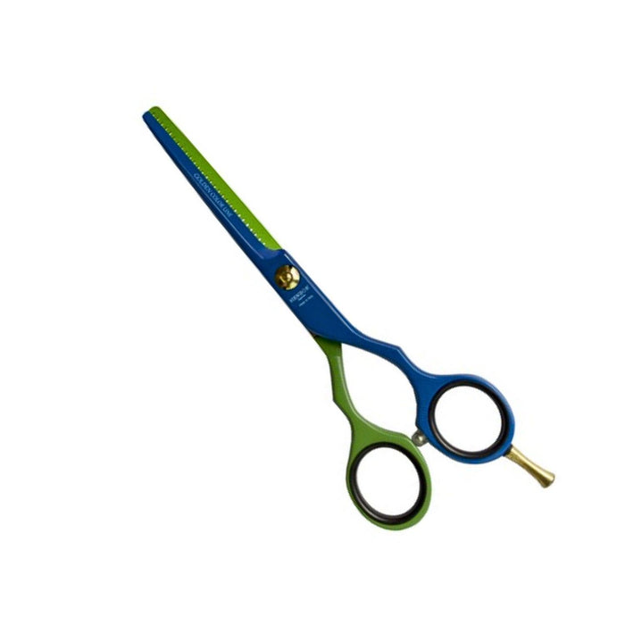 Tijera Henbor Italana 783B Esculpidora 5.5¨ Verde & Azul