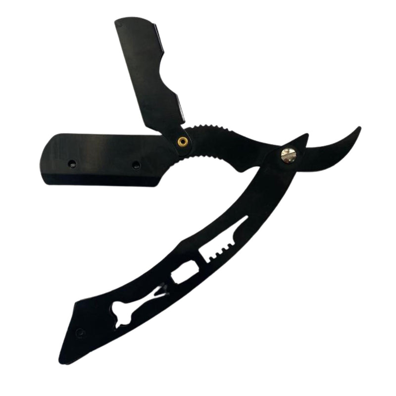 Navajin Negro Razors Inoxidable Para Barbero Peluqueria