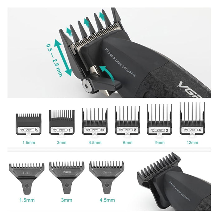 Barber Combo VGR Profesional V640 Clipper y Trimmer 9000RPM