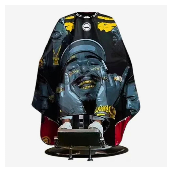 Capa Para Barberia y Peluqueria Rappers 160cm X 145cm