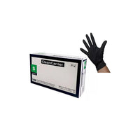 Guantes De Nitrilo Negro Clean Carrier 100un Talla S