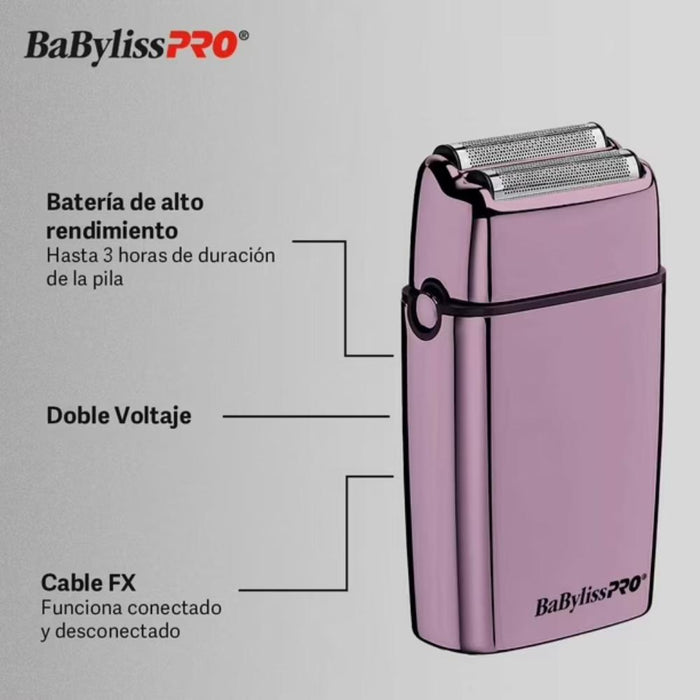 Afeitadora BaBylissPRO FoilFX02 Double Foil Shaver Purple