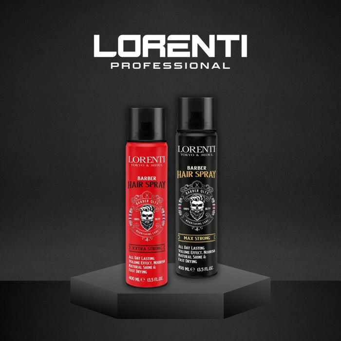 Lorenti Laca Fijador de Cabello Maximo Fuerte Negro 400ML