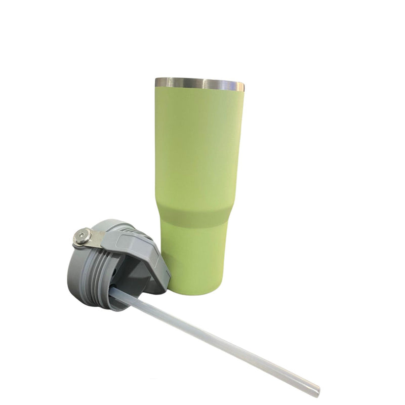 Botella Termica Flip Straw Tumbler 900 Ml Verde