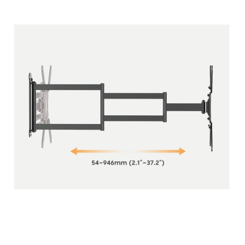 Soporte de Tv brazo Extralargo Para Pantalla de 23"-65" 35KG