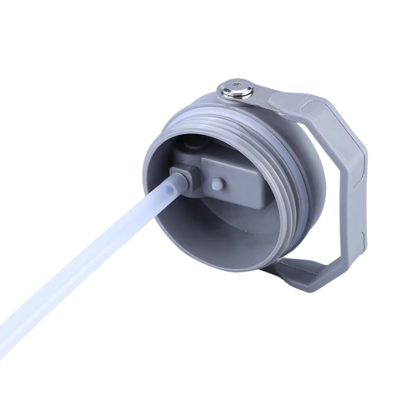 Botella Termica Flip Straw Tumbler 900 Ml Gris Oscuro