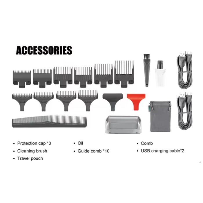 Barber Combo VGR Profesional V644 Clipper + Trimmer + Shaver