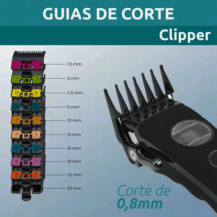 Máquina Cortar Pelo VGR880C Cerámica Motor Rotatech Negro