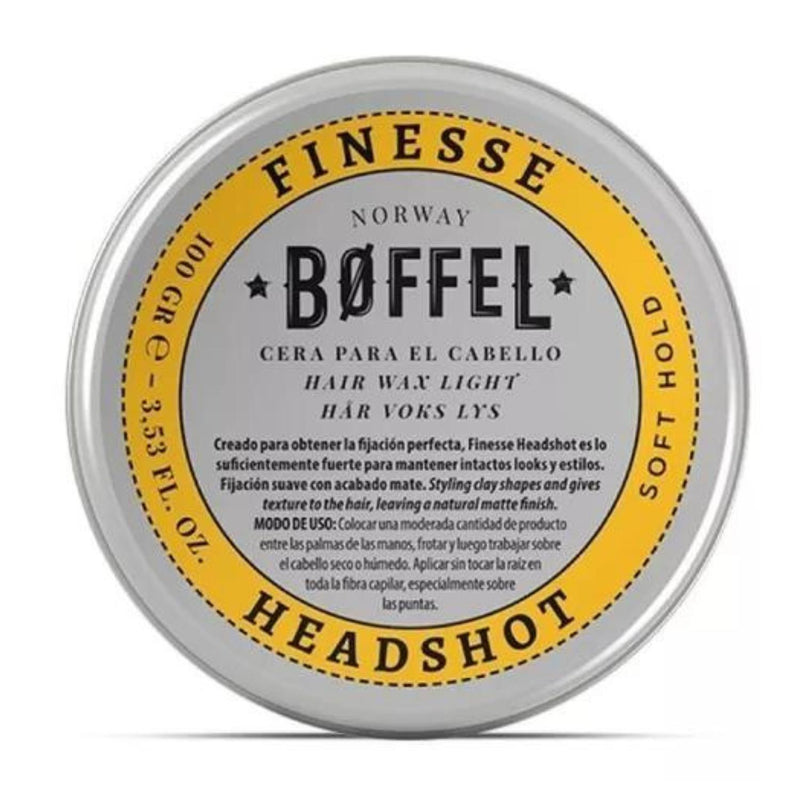 BOFFEL® Hair Wax Soft Hold Cera Finesse Headshot 100gr