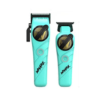 Kit Combo Cortadora De Pelo + Trimmer Wmark NG-8613 Celeste