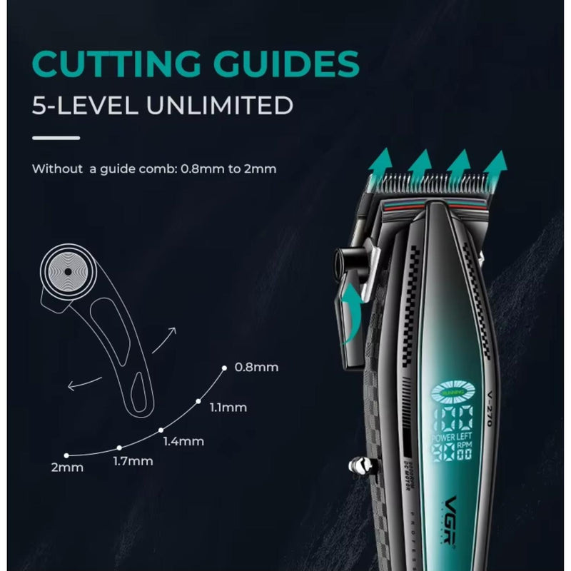 Máquina Barbería Profesional Corta Pelo VGR V-270 9000 Rpm