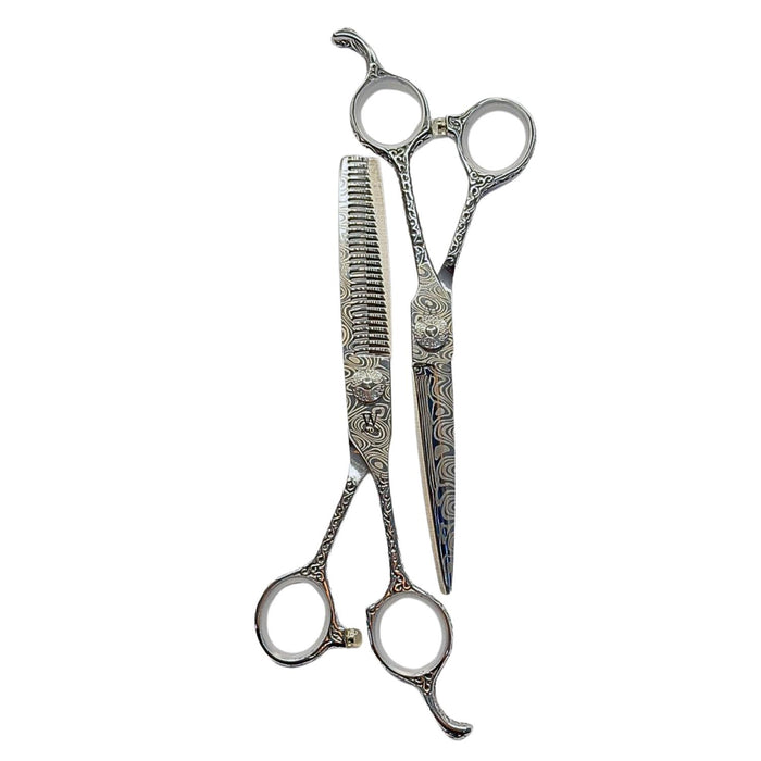 Set de Tijeras Wmark Pro D96-PS022 6″ Con Estuche Y Peineta