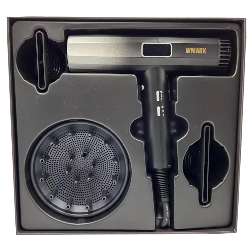 Secador De Cabello Wmark Pro. 2000w Ultra Ligera Silver