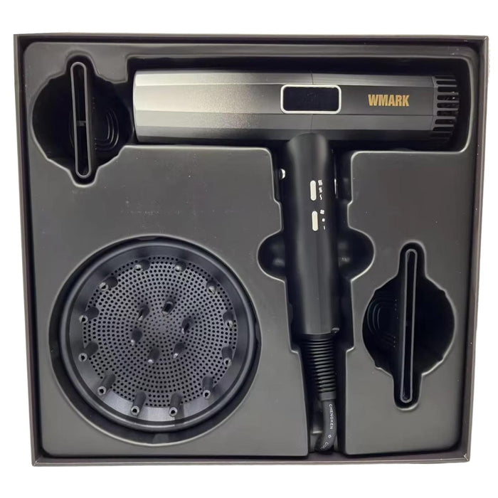 Secador De Cabello Wmark Pro. 2000w Ultra Ligera Silver