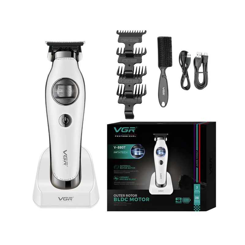 Maquina Patillera Trimmer VGR880T Rotatech 7200RPM Blanco