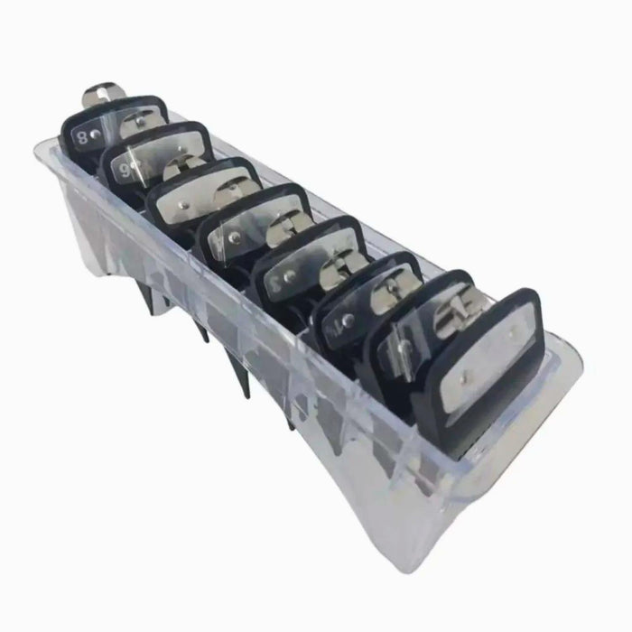 Set Peines De Alza Guia Premium Metalico X 8 U Color Negro