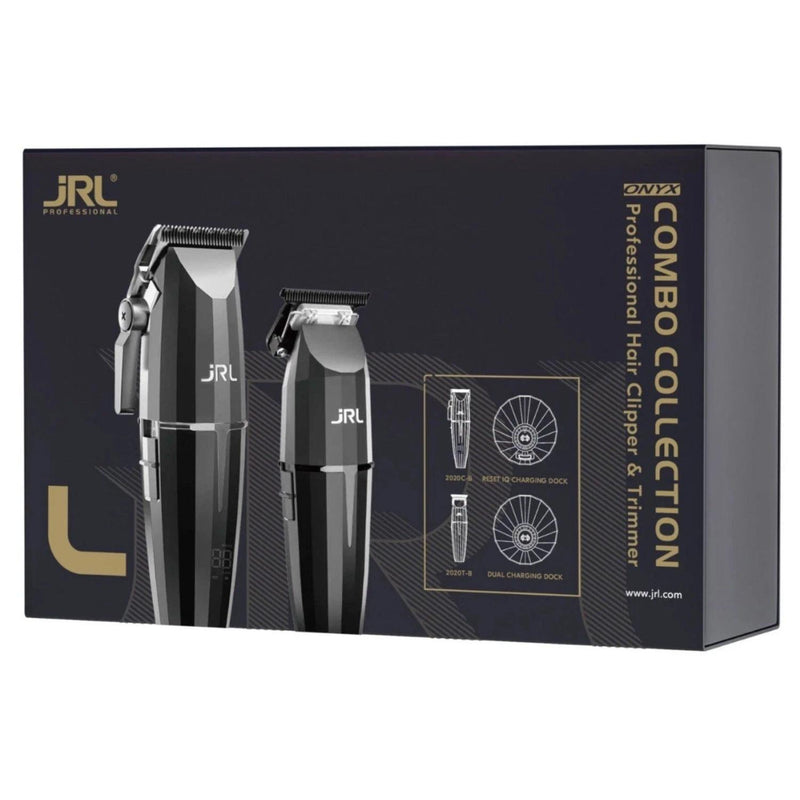 Barber Combo JRL Onyx Cortadora Y Patilera  Ghost  1  Negro