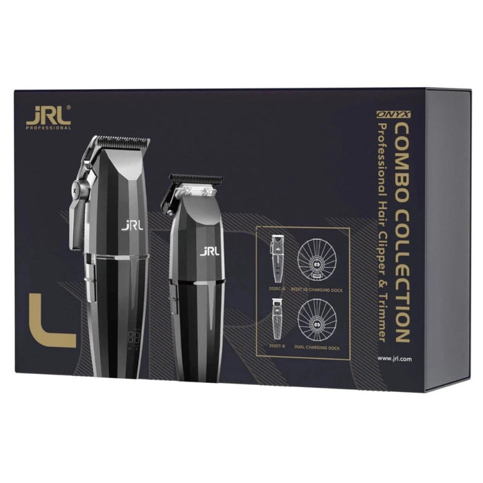 Barber Combo JRL Onyx Cortadora Y Patilera  Ghost  1  Negro