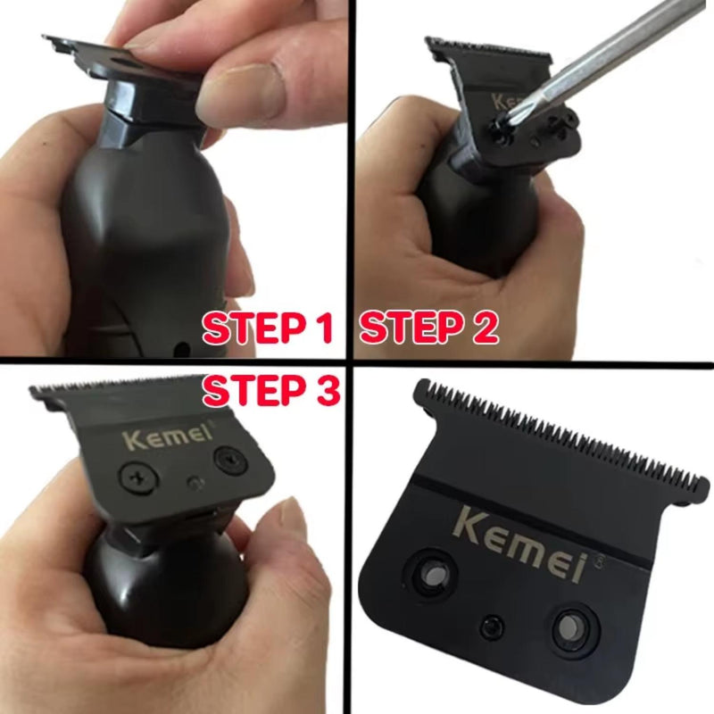 Repuesto de Cuchilla Trimmer Kemei KM-2299 en Blister