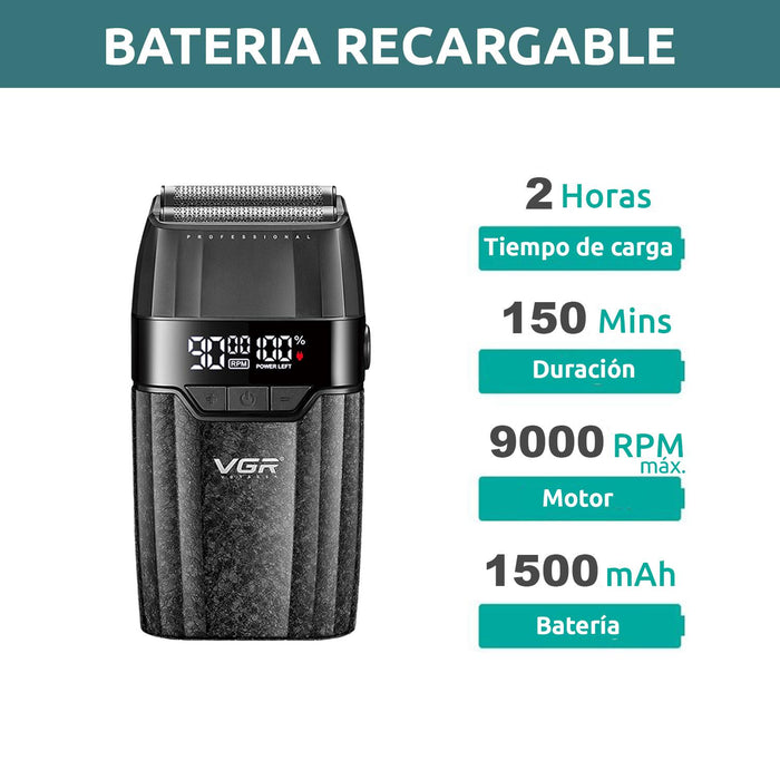 VGR Barber Combo V-640S3 Cortadora, Patillera y Afeitadora