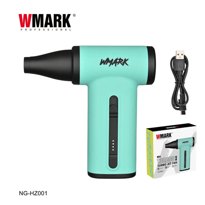 Soplador De Alta Potencia Pistola Mini Jet Wmark NG-TB001 Azul
