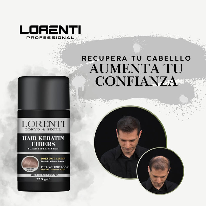Lorenti Polvo Fibra Capilar Castaño Medio 27GR