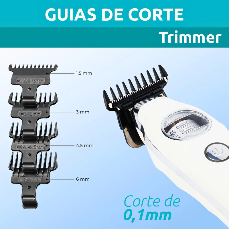 Maquina Patillera Trimmer VGR880T Rotatech 7200RPM Blanco