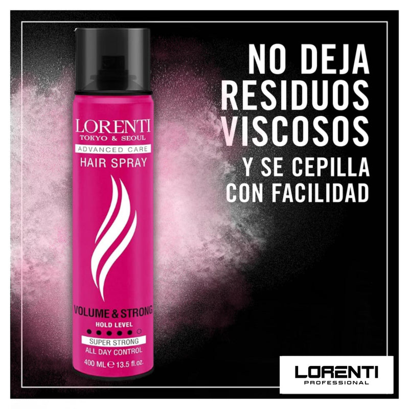 Lorenti Laca Fijador de Cabello Rosado 400ML