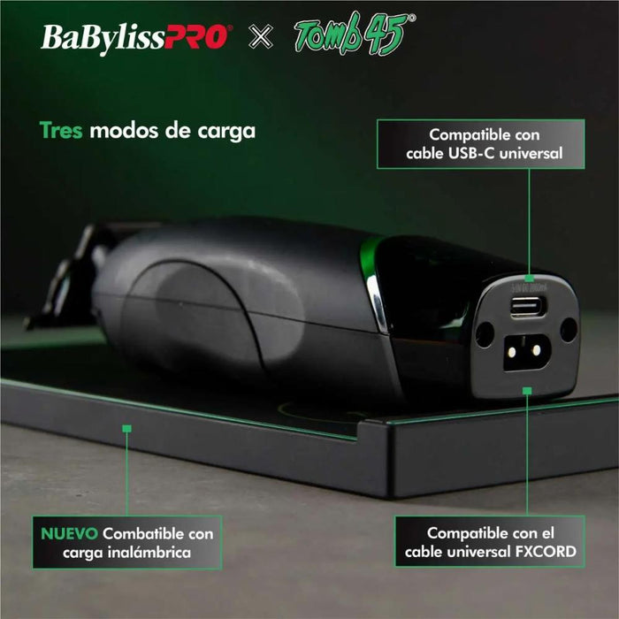 Trimmer Patillera BaBylissPRO x Tomb 45 Carga Inalámbrica