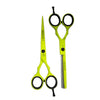 Kit Tijera Henbor Italiana Microdentada Y Esculpidora Neon 6"
